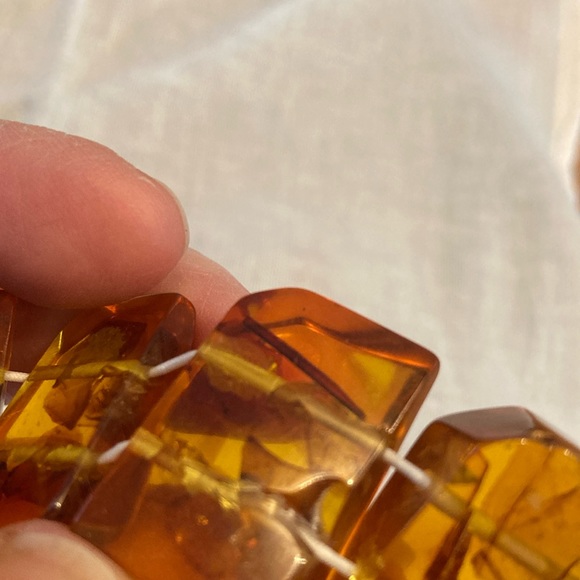 Vintage Amber in Lucite Bracelet - Picture 7 of 8